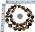 Southwest Genuine Sterling Silver Tiger Eye Bead Necklace BX119758